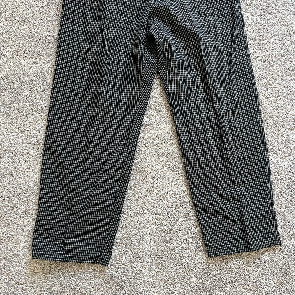 Liz Claiborne Liz Sport Gingham Pants Petite Medium Wide Leg Casual - Picture 5 of 6